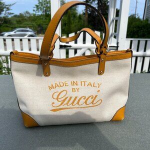 Gucci Craft Canvas Small Tote